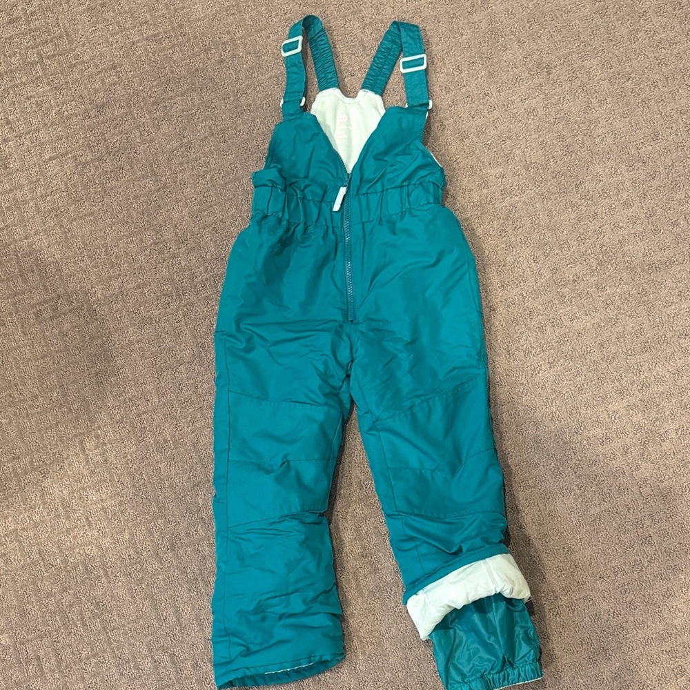 All in Motion Teal Kids SnowOveralls